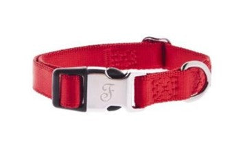 FERRIBIELLA COLLARE REGOLABILE IN NYLON 10MMX20-35CM ROSSO