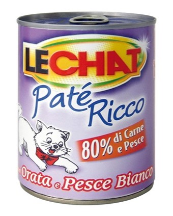 LECHAT RICCO orata/pesce patè gr.400x24