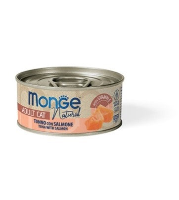 Monge Natural tonno a pinne gialle con salmone 80G