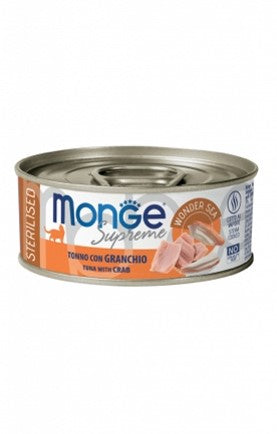 MONGE SUPREME CAT STERIL TONNO E GRANCHIO 80 G