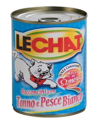 Lechat bocconcini tonno e pesce bianco 720G