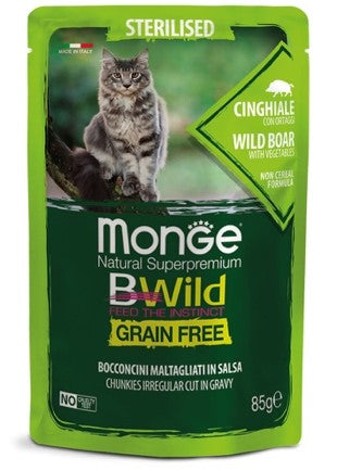 MONGE BWILD BUSTE STERILISED cinghiale/ortaggi