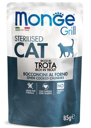 Monge grill buste sterilised trota 85G
