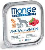 Monge Monoproteico frutta anatra e lamponi 150G