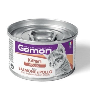 gemon mousse gatto kitten salmone/pollo gr, 85