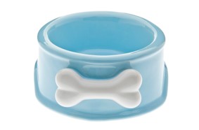 FERRIBIELLA CIOTOLA IN CERAMICA SMALTATA COL. AZZURRO