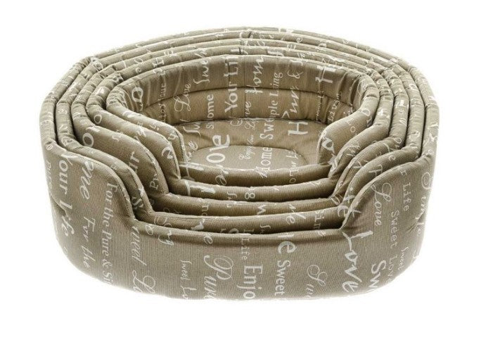 CUCCETTE OVALI IN COTONE 62 CM
