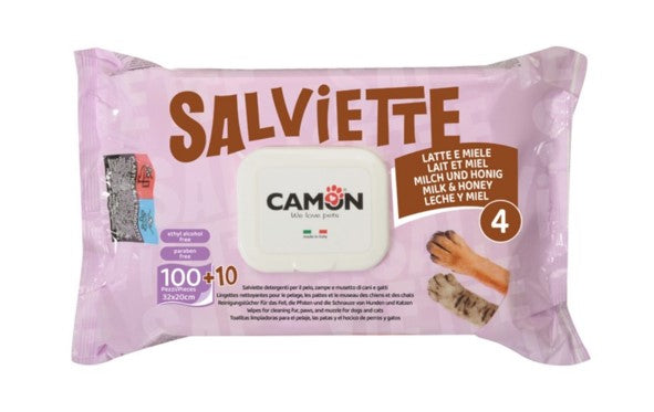 salviette 110p, latte e mele