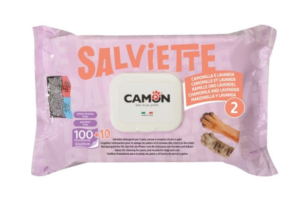 salviette 110 pezzi lavanda/camomilla