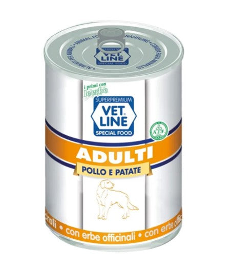 ADULTI POLLO IN LATTA DA 400g.