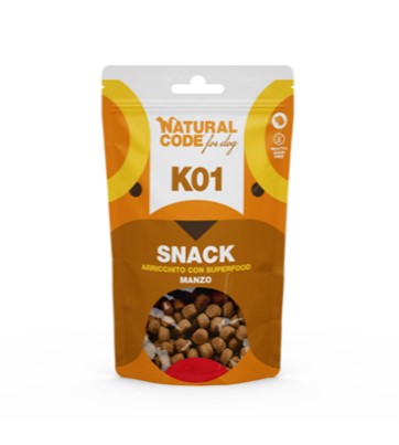 SNACK DOG SUPERFOOD BUSTA 8X120G MANZO