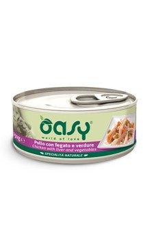 OASI NATURALE ADULTO POLLO CON FEGATO E VERDURE LATTINA DA G.150