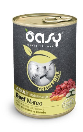 OASI ADULTO MED./LARGE MANZO GRAIN FREE LATTA DA G.400