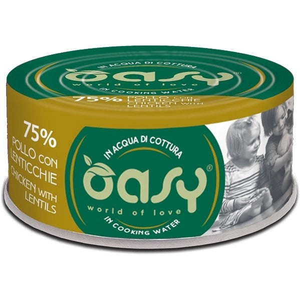 OASI MORE LOVE POLLO CON LENTICCHIE LATTINA DA G. 70