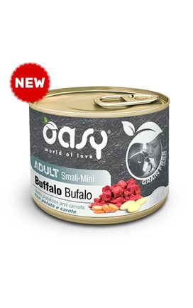 Oasy GRAIN FREE - ADULT SMALL BUFALO Lattina 200 gr