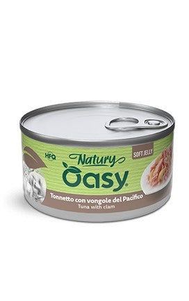 OASY WET CAT NATURY SOFT JELLY 150 GR TONNETTO CON VONGOLE DEL PACIFICO