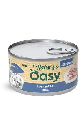 Oasy Wet Cat Natury Cooking Broth - TONNETTO Lattina 85 gr (24pz
