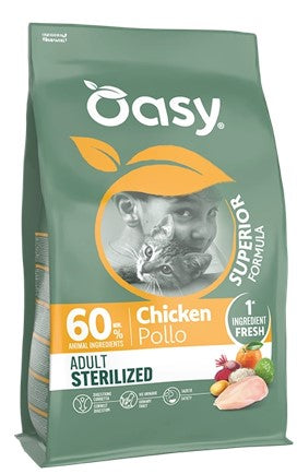 OASY DRY CAT SUPERIOR ADULTO STERILIZZATO POLLO 6 KG