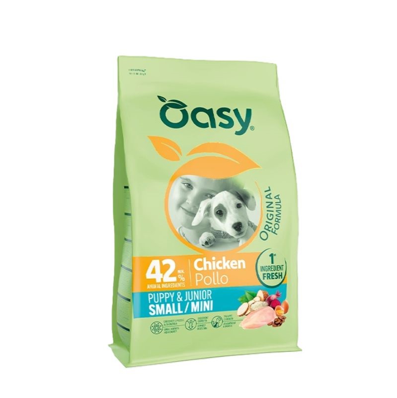 OASY DRY DOG ORIGINAL PUPPY SMALL/MINI POLLO