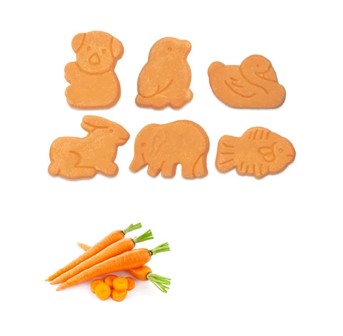 BISCOTTI MIX ANIMALETTI ALLA CAROTA DA KG. 1