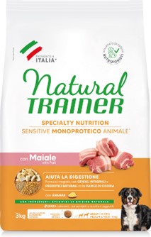 SENSITIVE ADUL 3KG CON MAIALE E CEREALI