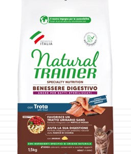NATURAL TRAINER CON TROTA DA 1,5KG SENSITIVE NO GRAIN GATTO