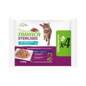 NATURAL TRAINER STERILISED CON MERLUZZO BOCCONCINI IN SALSA X4