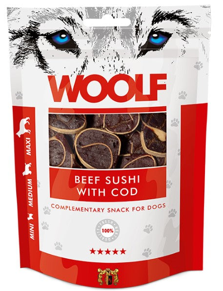 WOOLF SUSHI DI MERLUZZO IN BUSTA G. 100