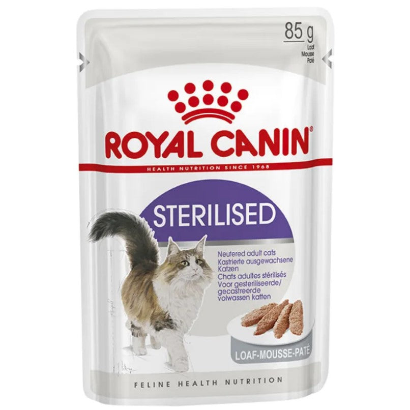 royal canin umido sterilised in pate' in bustina g. 85
