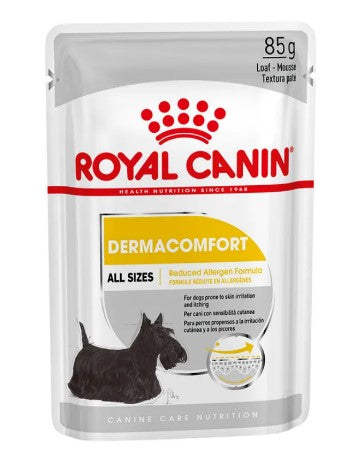 Royal Canin umido dermaconfort per tutte le taglie in busta g. 85