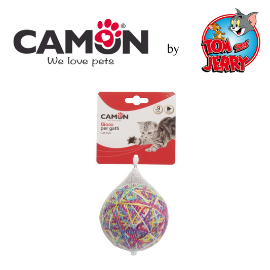 CAMON RUBBER BONE TOY FOR DOGS WITH SPIKES
