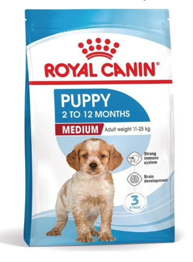 Royal Canin  crocchette MEDIUM  puppy da kg. 4