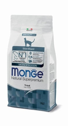 STERILISED MONOPROTEIN trota   kg. 1,5