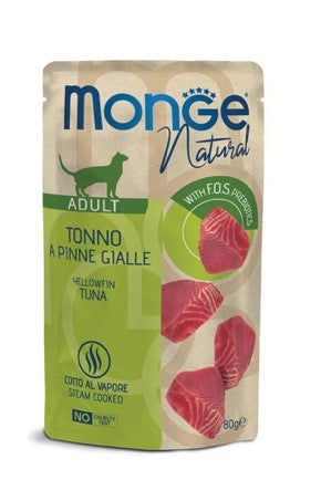 Monge Natural buste tonno a pinne gialle 80G