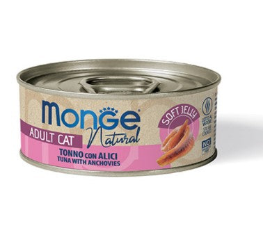 Monge Jelly pezzi di tonno con alici 80G