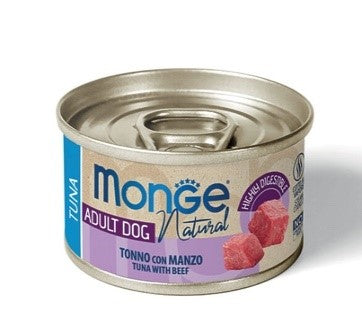Monge natural adulto dog tonno con manzo 95gx24