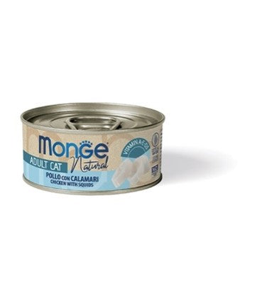 Monge Delicate pezzetti di pollo con calamari 80G