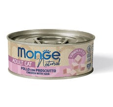 Monge Delicate pezzetti di pollo con prosciutto 80G