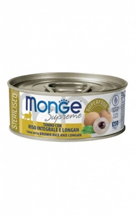 monge supreme sterilizzato tonno riso longan 80grx24