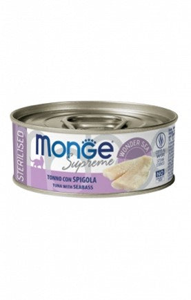 MONGE SUPREME CAT STERIL TONNO E SPIGOLA 80 G