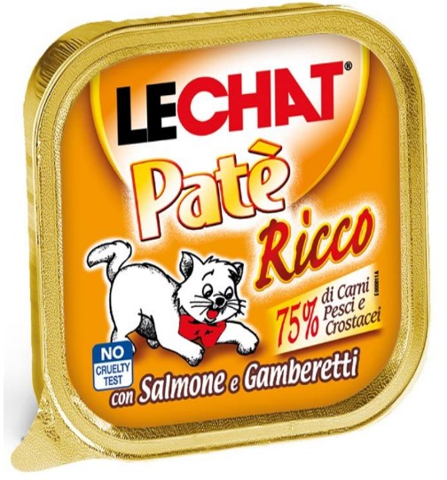 Lechat patè vaschetta salmone/gamberetti 100G