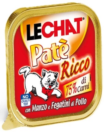 Lechat patè vaschetta manzo e feg. pollo 100G