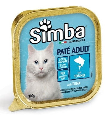 simba pate' gatto al tonno vaschetta g. 100