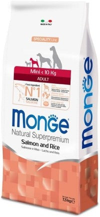 monge dog puppy salmone con riso 7,5 kg