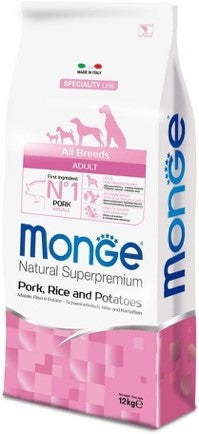 All Breeds Adult Maiale, riso & patate MONOPROTEIN kg. 12