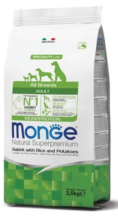 All Breeds Adult Coniglio, riso & patate MONOPROTEIN 2,5KG