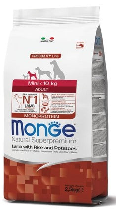 Mini Adult Agnello, riso & patate MONOPROTEIN da kg. 2,5