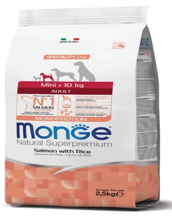 Mini Adult Salmone & riso MONOPROTEIN kg. 2,5