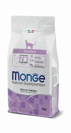 monge cat sterilizzato pollo 1,5 kg
