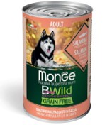 MONGE BWILD Adulto Salmone Zucca e Zucchine 400gr